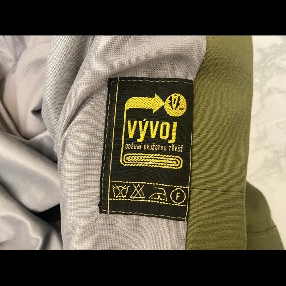 Vyvoj Military Working Jacket Size L Green Full Zip Hooded Canvas Czech … - Picture 6 of 6